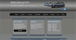 Desktop Screenshot of berkhofautos.nl