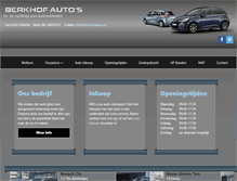Tablet Screenshot of berkhofautos.nl